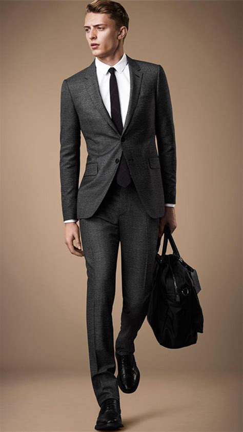 burberry grey wool suit|Burberry suit price.